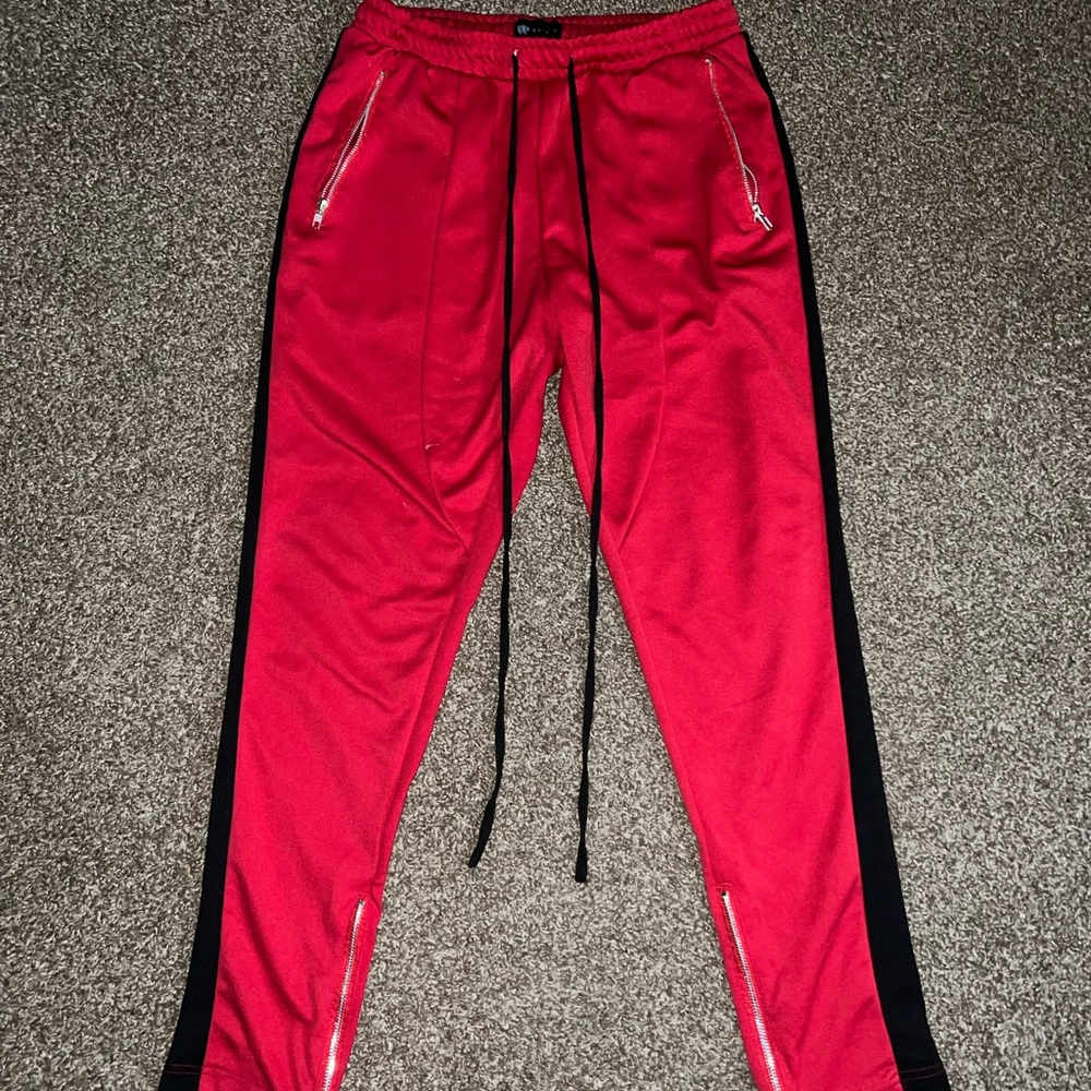 Waimea Red Black Fashion Track Jogger Pants